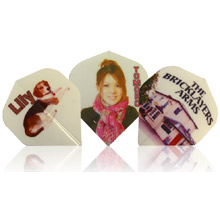 Custom Printed Dart Flights BW Darts